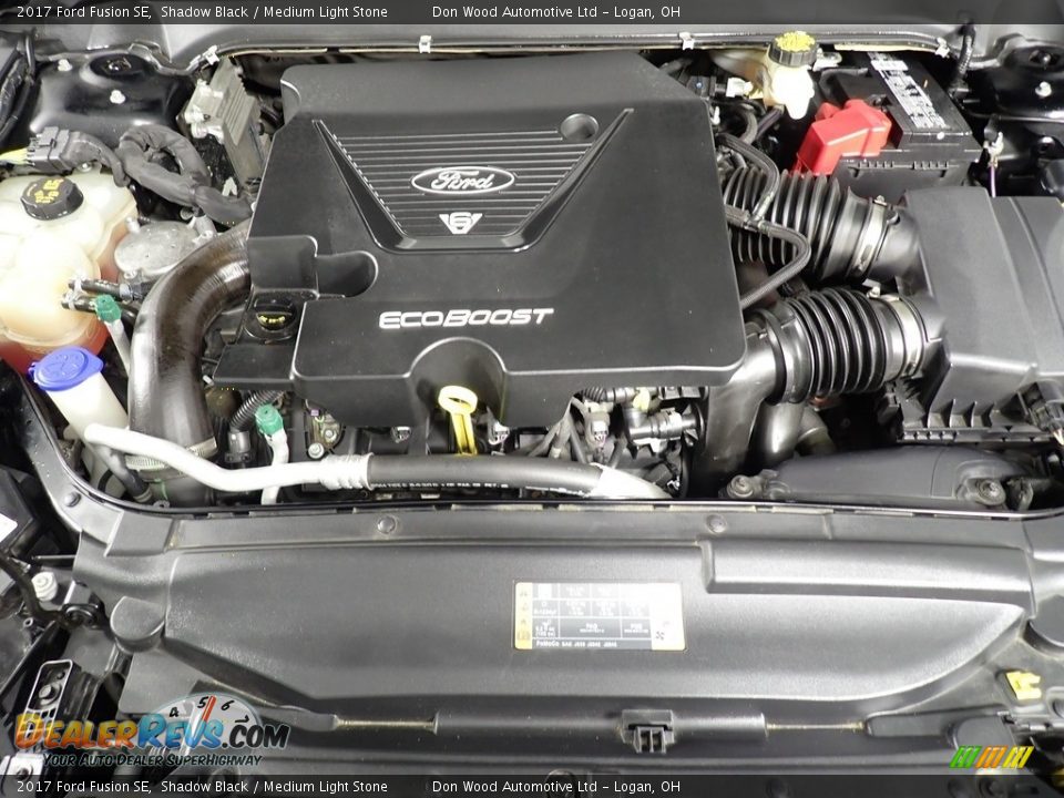 2017 Ford Fusion SE Shadow Black / Medium Light Stone Photo #9