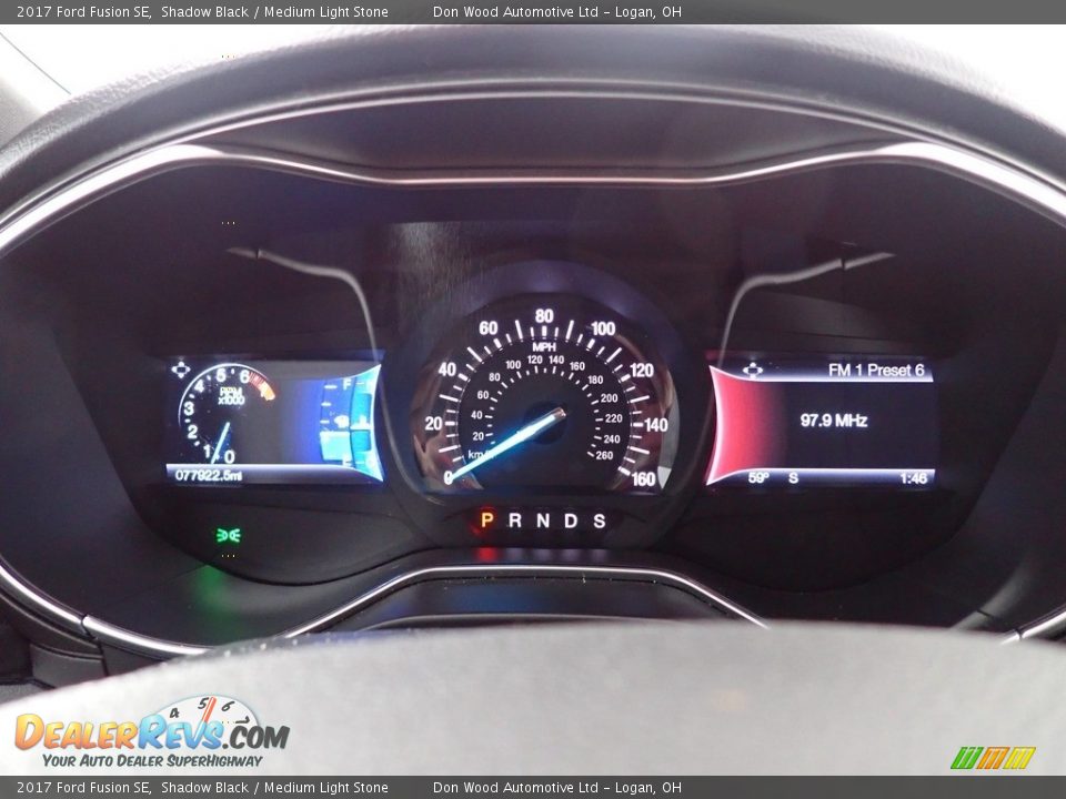2017 Ford Fusion SE Shadow Black / Medium Light Stone Photo #34