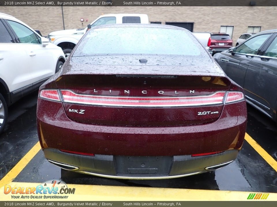 2018 Lincoln MKZ Select AWD Burgundy Velvet Metallic / Ebony Photo #3