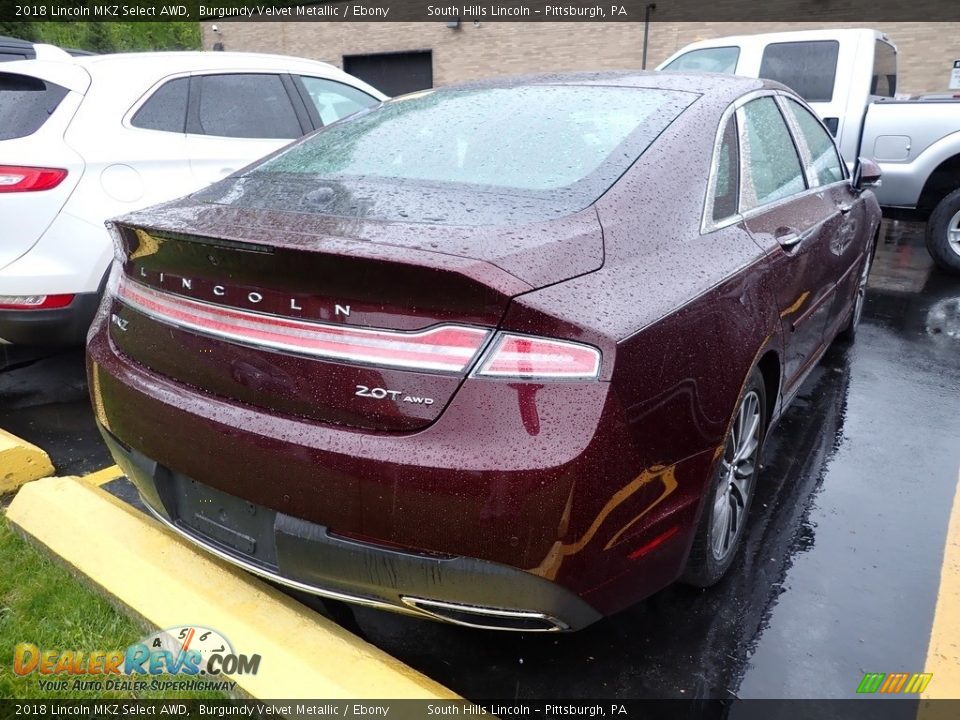 2018 Lincoln MKZ Select AWD Burgundy Velvet Metallic / Ebony Photo #4