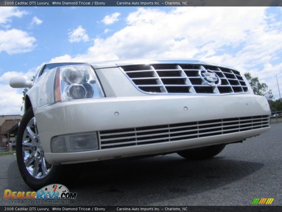 2008 Cadillac DTS Luxury White Diamond Tricoat / Ebony Photo #2