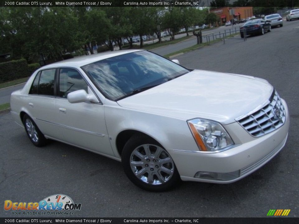 2008 Cadillac DTS Luxury White Diamond Tricoat / Ebony Photo #3