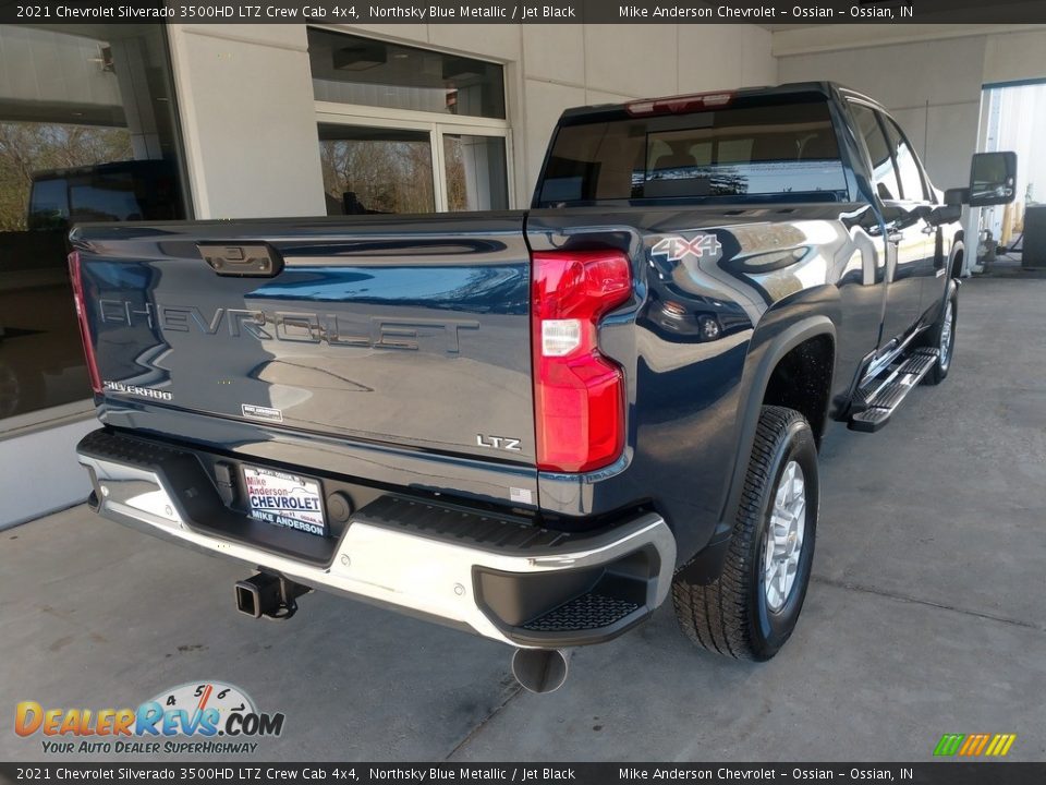 2021 Chevrolet Silverado 3500HD LTZ Crew Cab 4x4 Northsky Blue Metallic / Jet Black Photo #4