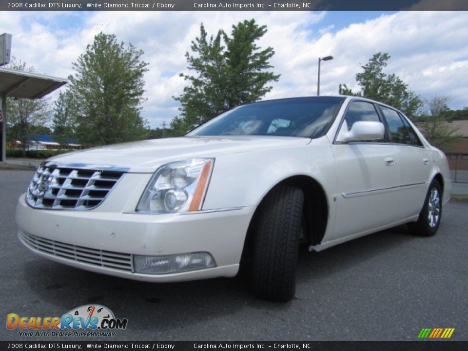 2008 Cadillac DTS Luxury White Diamond Tricoat / Ebony Photo #6