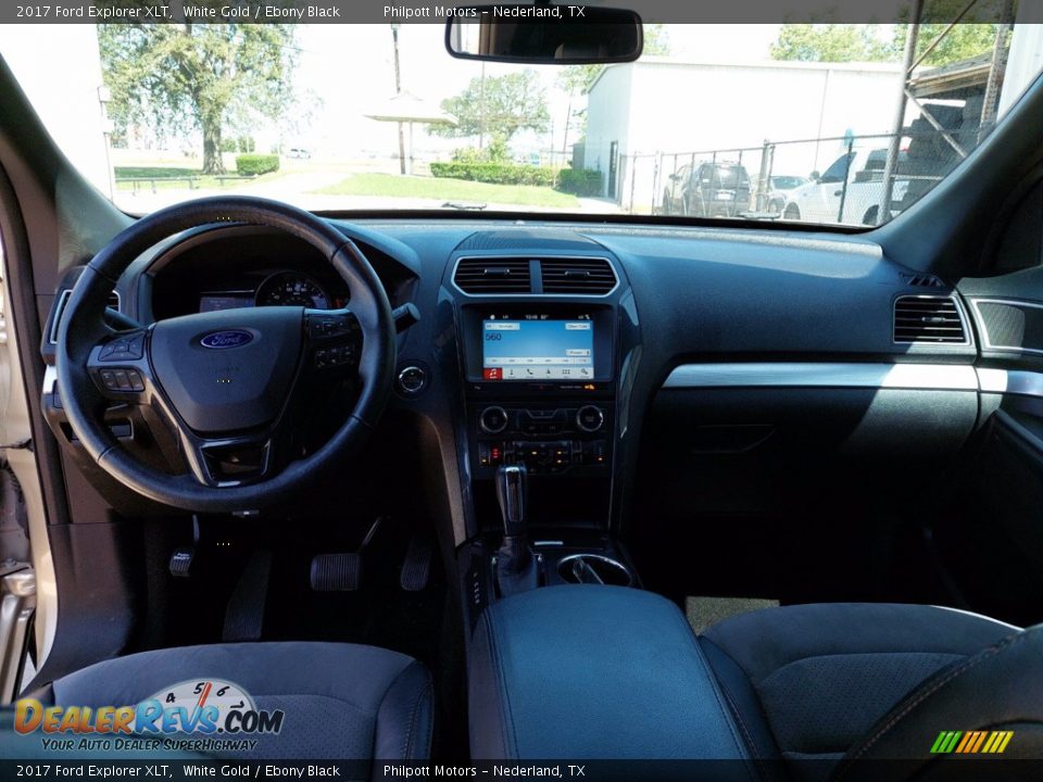 2017 Ford Explorer XLT White Gold / Ebony Black Photo #5