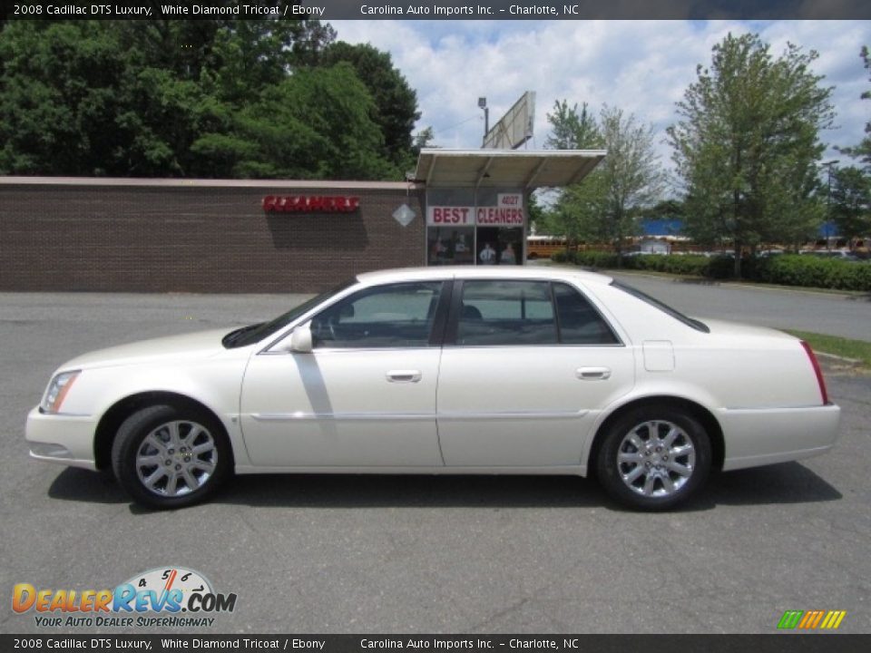 2008 Cadillac DTS Luxury White Diamond Tricoat / Ebony Photo #7