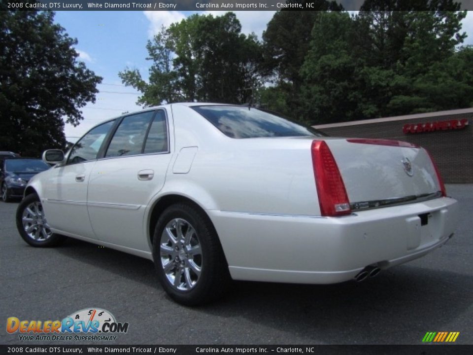 2008 Cadillac DTS Luxury White Diamond Tricoat / Ebony Photo #8
