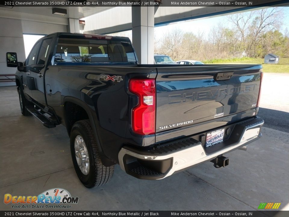 2021 Chevrolet Silverado 3500HD LTZ Crew Cab 4x4 Northsky Blue Metallic / Jet Black Photo #7