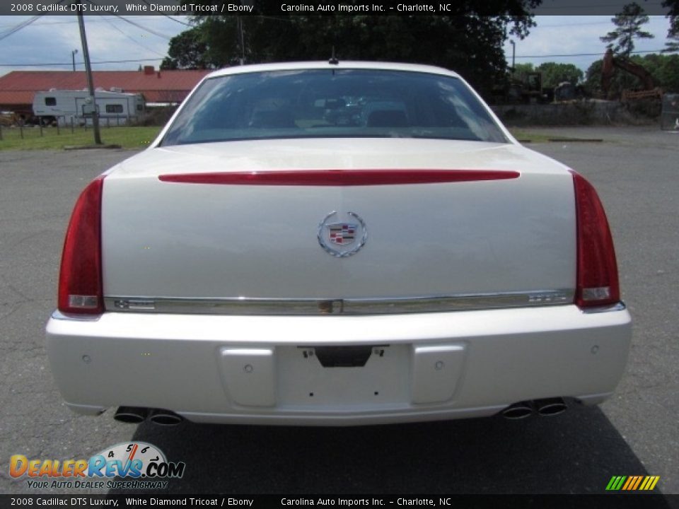 2008 Cadillac DTS Luxury White Diamond Tricoat / Ebony Photo #9