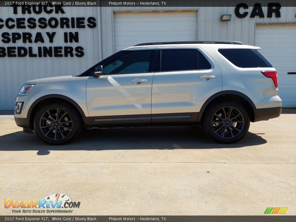2017 Ford Explorer XLT White Gold / Ebony Black Photo #7