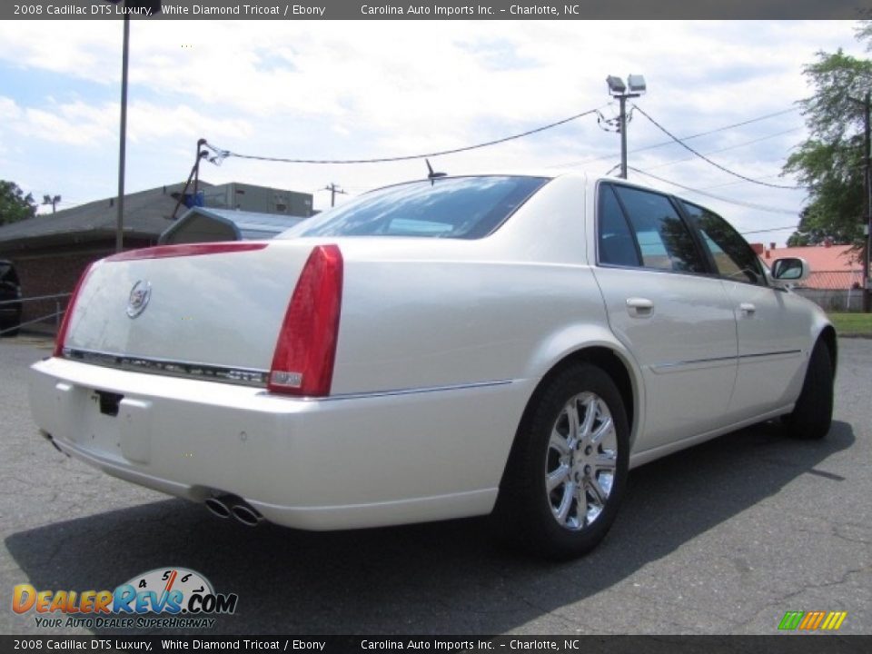 2008 Cadillac DTS Luxury White Diamond Tricoat / Ebony Photo #10
