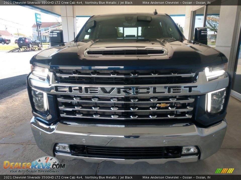 2021 Chevrolet Silverado 3500HD LTZ Crew Cab 4x4 Northsky Blue Metallic / Jet Black Photo #9