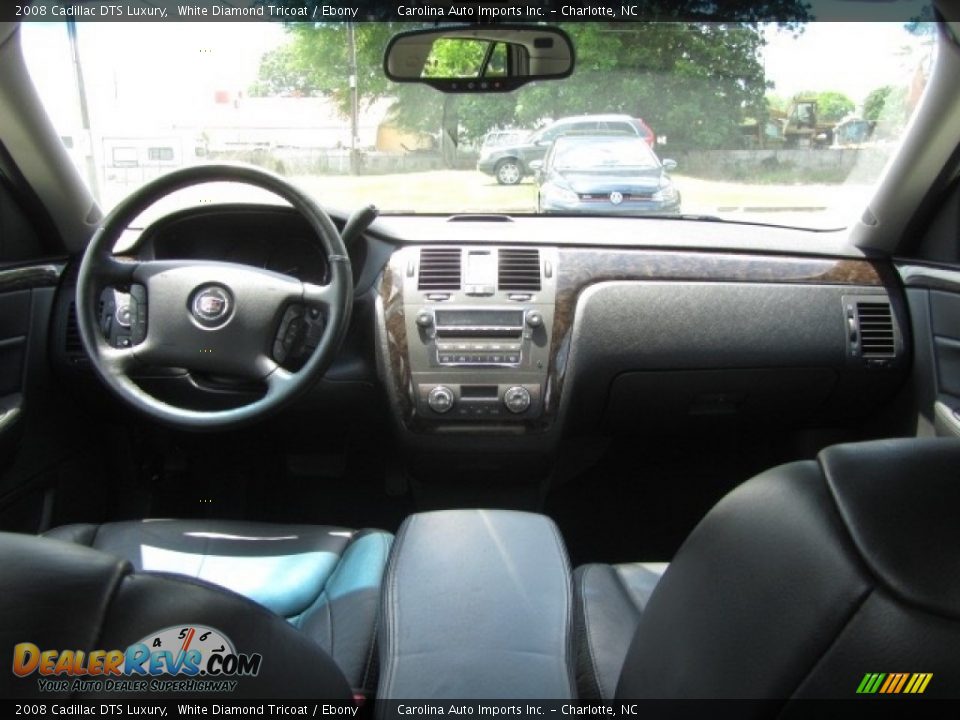 2008 Cadillac DTS Luxury White Diamond Tricoat / Ebony Photo #13