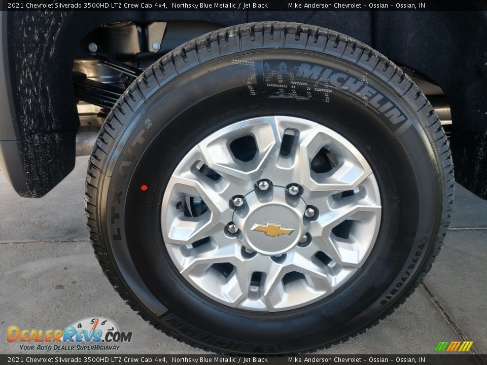 2021 Chevrolet Silverado 3500HD LTZ Crew Cab 4x4 Northsky Blue Metallic / Jet Black Photo #12