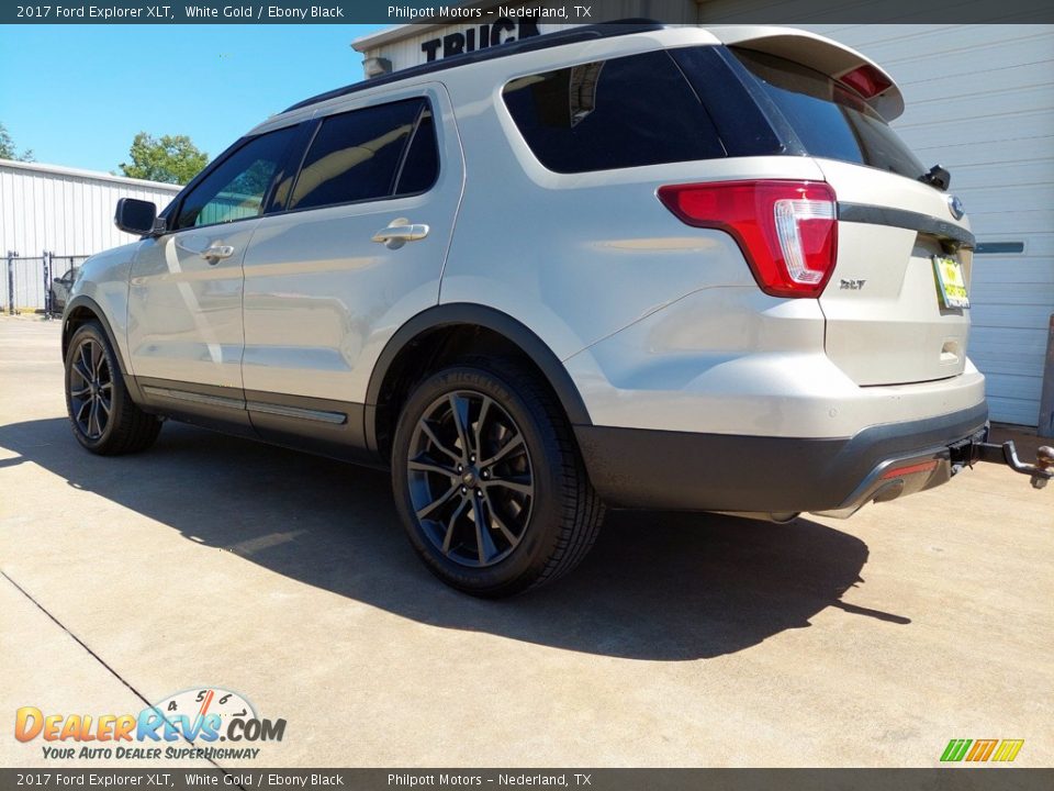 2017 Ford Explorer XLT White Gold / Ebony Black Photo #11