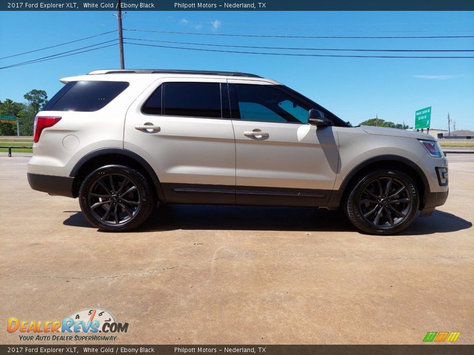 2017 Ford Explorer XLT White Gold / Ebony Black Photo #12