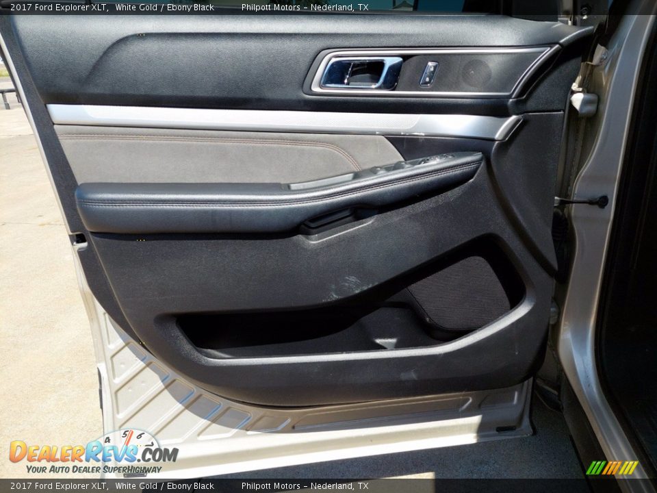 2017 Ford Explorer XLT White Gold / Ebony Black Photo #13