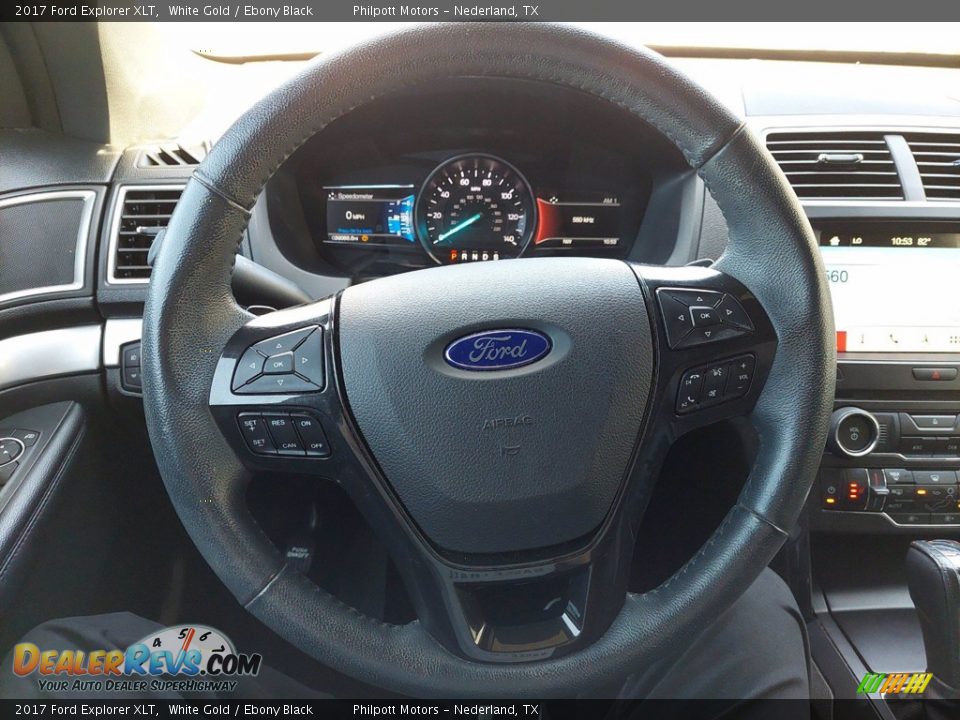 2017 Ford Explorer XLT White Gold / Ebony Black Photo #15