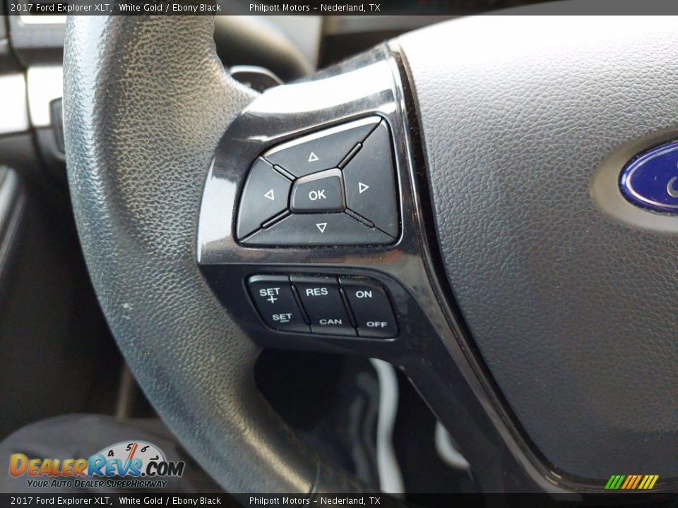 2017 Ford Explorer XLT White Gold / Ebony Black Photo #16