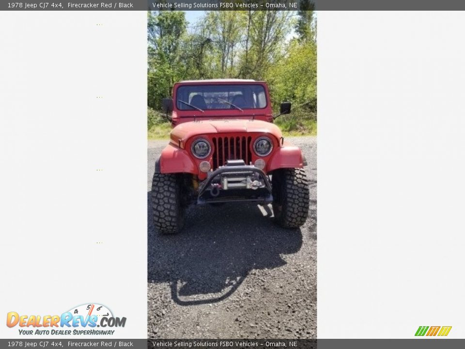 1978 Jeep CJ7 4x4 Firecracker Red / Black Photo #7