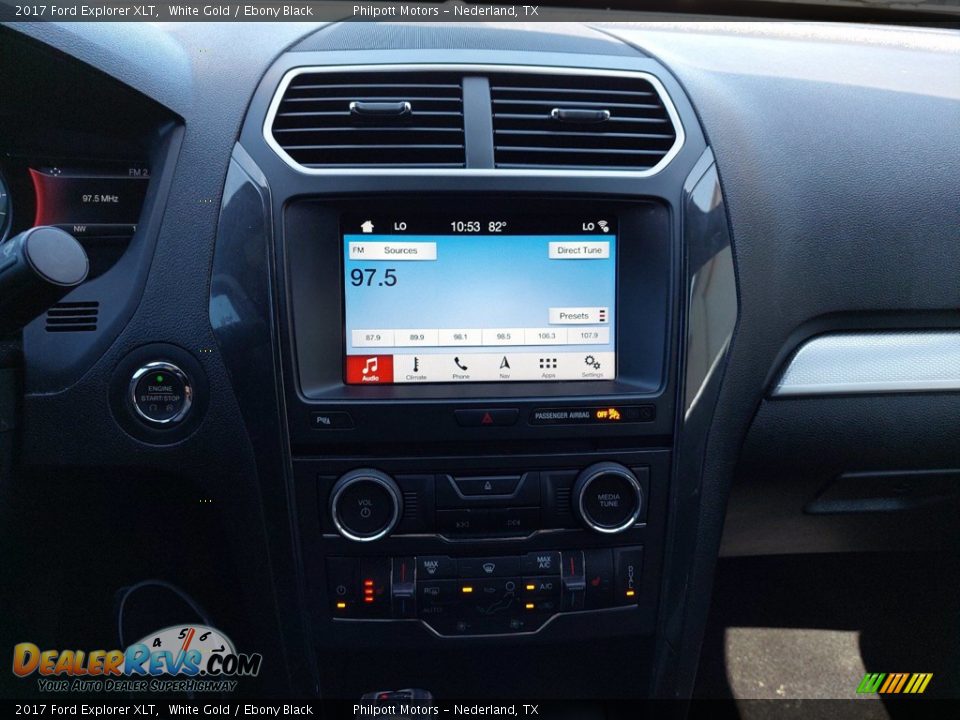 2017 Ford Explorer XLT White Gold / Ebony Black Photo #18