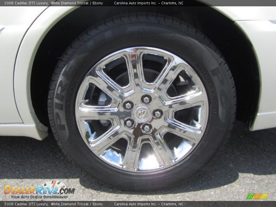 2008 Cadillac DTS Luxury White Diamond Tricoat / Ebony Photo #26