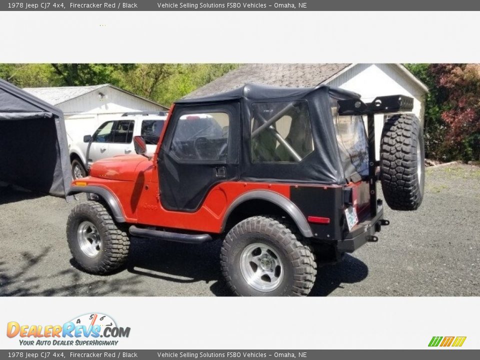 1978 Jeep CJ7 4x4 Firecracker Red / Black Photo #9