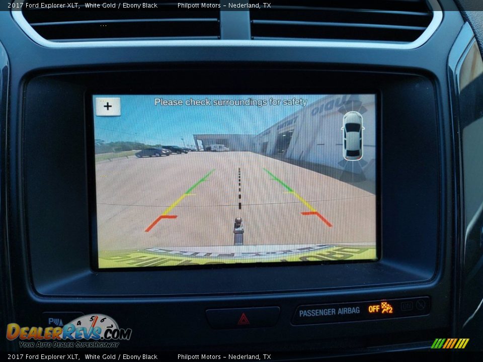 2017 Ford Explorer XLT White Gold / Ebony Black Photo #20
