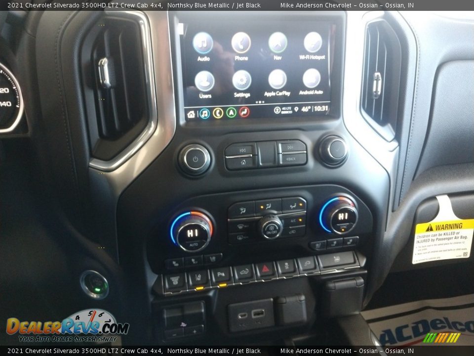 2021 Chevrolet Silverado 3500HD LTZ Crew Cab 4x4 Northsky Blue Metallic / Jet Black Photo #32