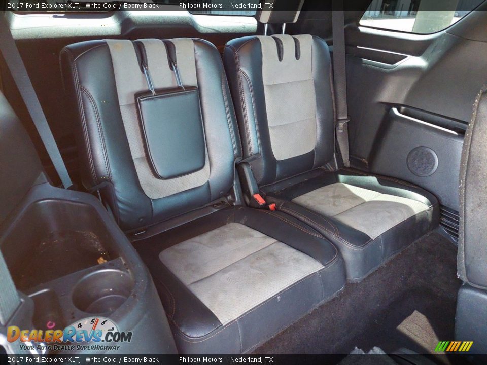 2017 Ford Explorer XLT White Gold / Ebony Black Photo #29