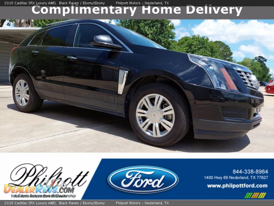 2016 Cadillac SRX Luxury AWD Black Raven / Ebony/Ebony Photo #1