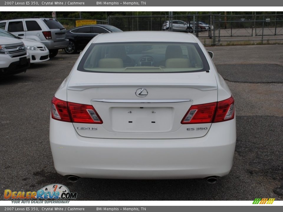 2007 Lexus ES 350 Crystal White / Cashmere Photo #4