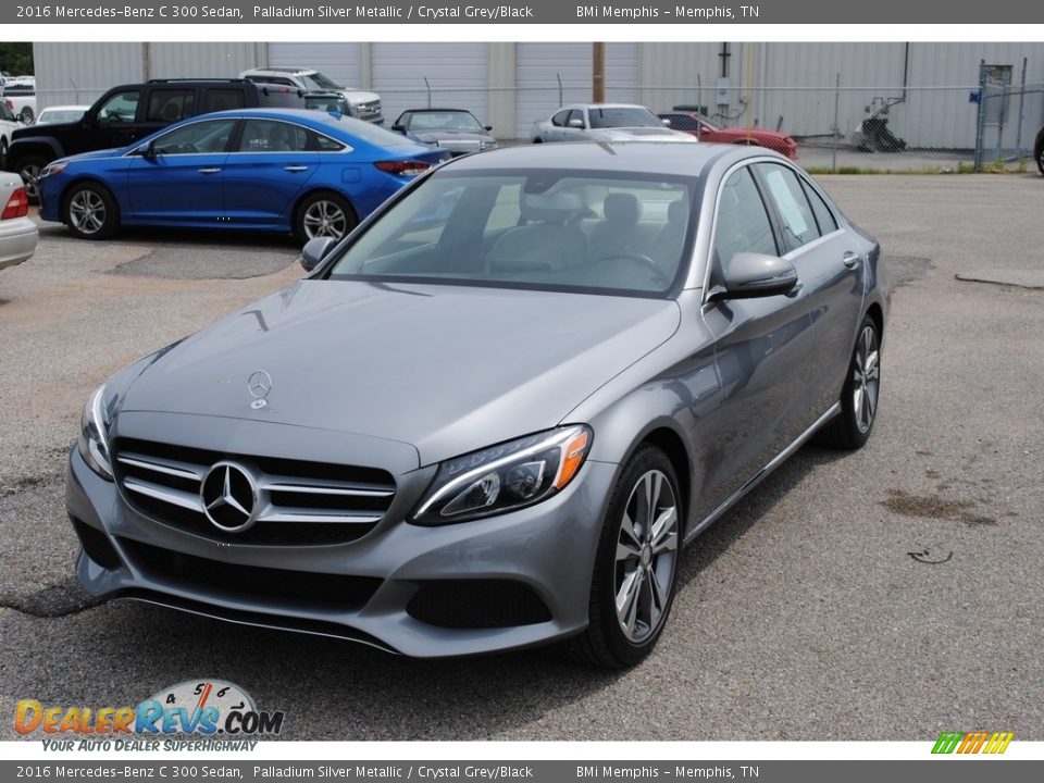 2016 Mercedes-Benz C 300 Sedan Palladium Silver Metallic / Crystal Grey/Black Photo #1