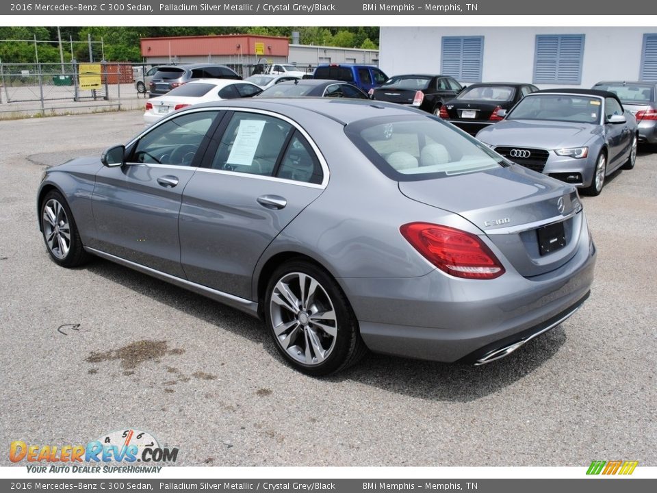 2016 Mercedes-Benz C 300 Sedan Palladium Silver Metallic / Crystal Grey/Black Photo #3