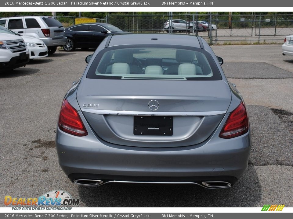 2016 Mercedes-Benz C 300 Sedan Palladium Silver Metallic / Crystal Grey/Black Photo #4