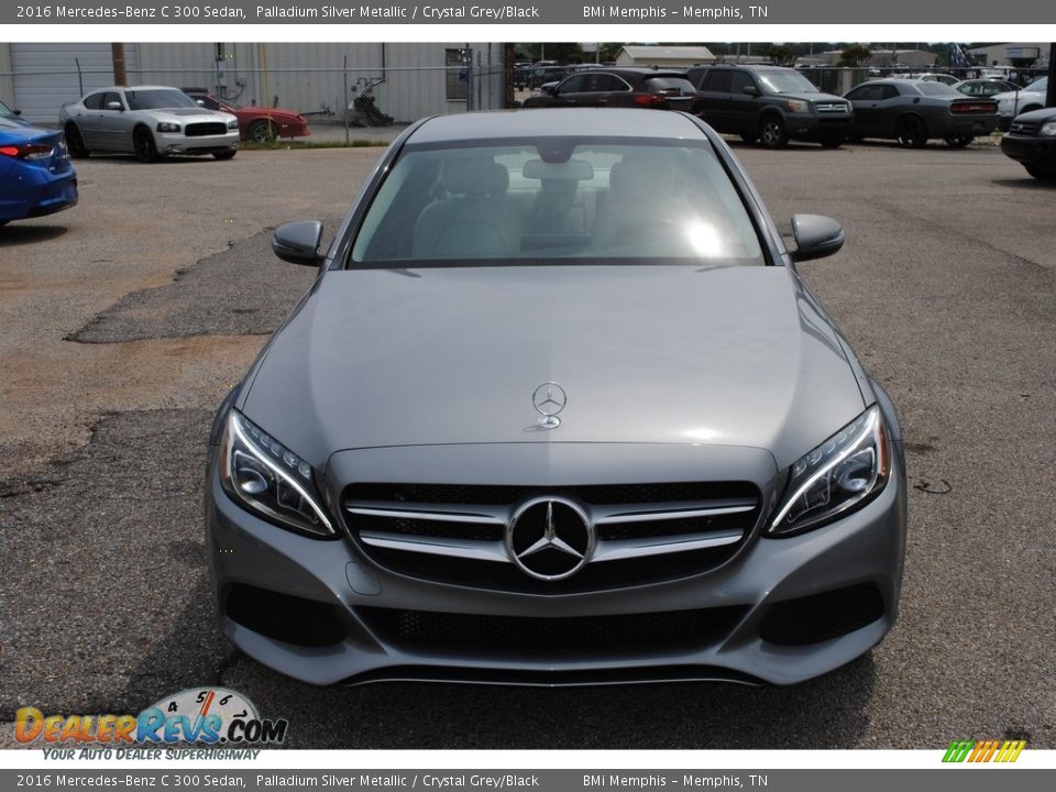 2016 Mercedes-Benz C 300 Sedan Palladium Silver Metallic / Crystal Grey/Black Photo #8