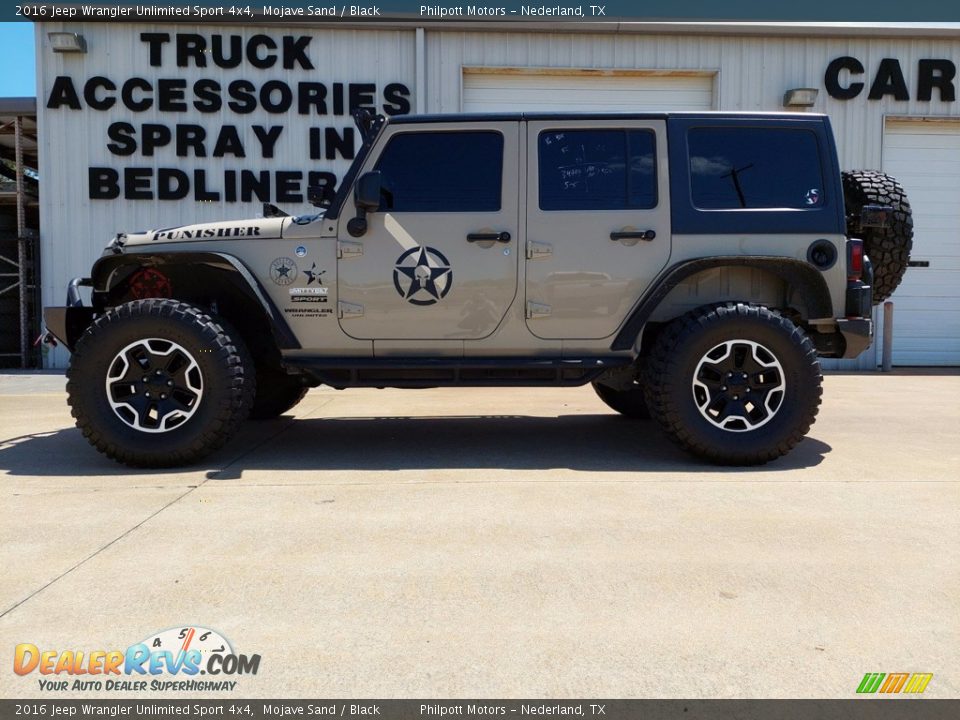 2016 Jeep Wrangler Unlimited Sport 4x4 Mojave Sand / Black Photo #7