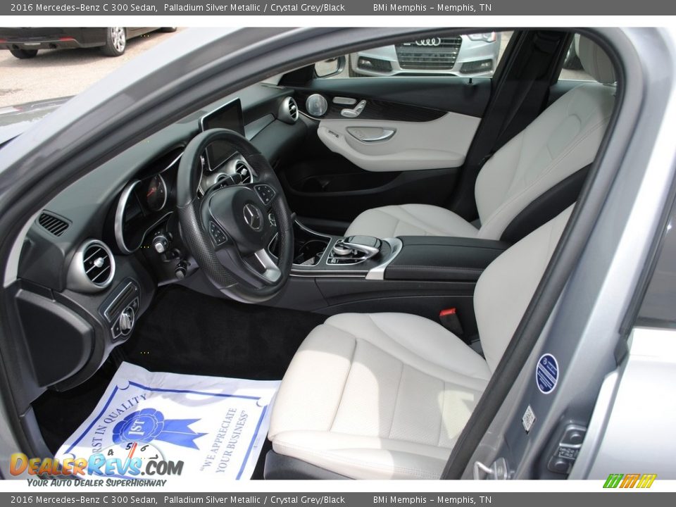 2016 Mercedes-Benz C 300 Sedan Palladium Silver Metallic / Crystal Grey/Black Photo #10