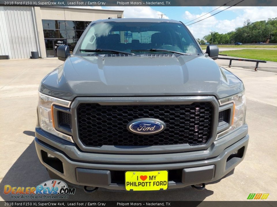 2018 Ford F150 XL SuperCrew 4x4 Lead Foot / Earth Gray Photo #6