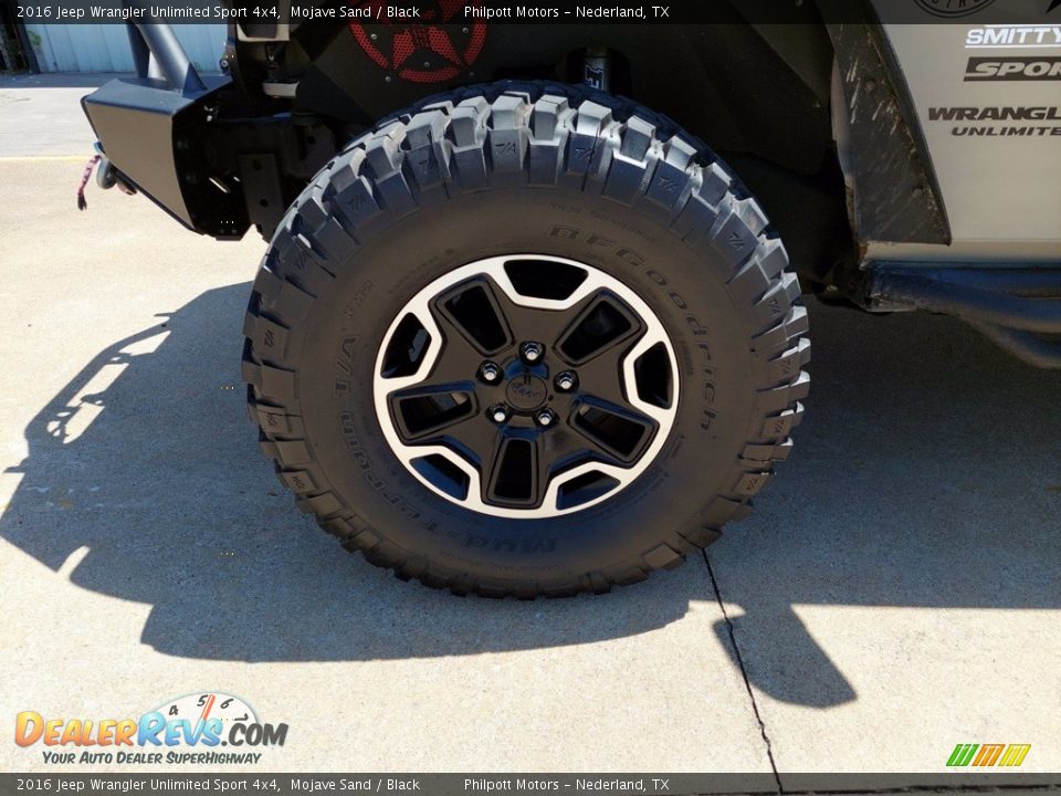 2016 Jeep Wrangler Unlimited Sport 4x4 Mojave Sand / Black Photo #10