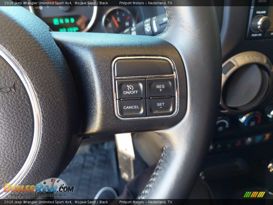 2016 Jeep Wrangler Unlimited Sport 4x4 Mojave Sand / Black Photo #16