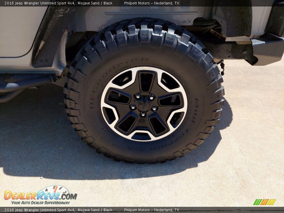2016 Jeep Wrangler Unlimited Sport 4x4 Mojave Sand / Black Photo #26