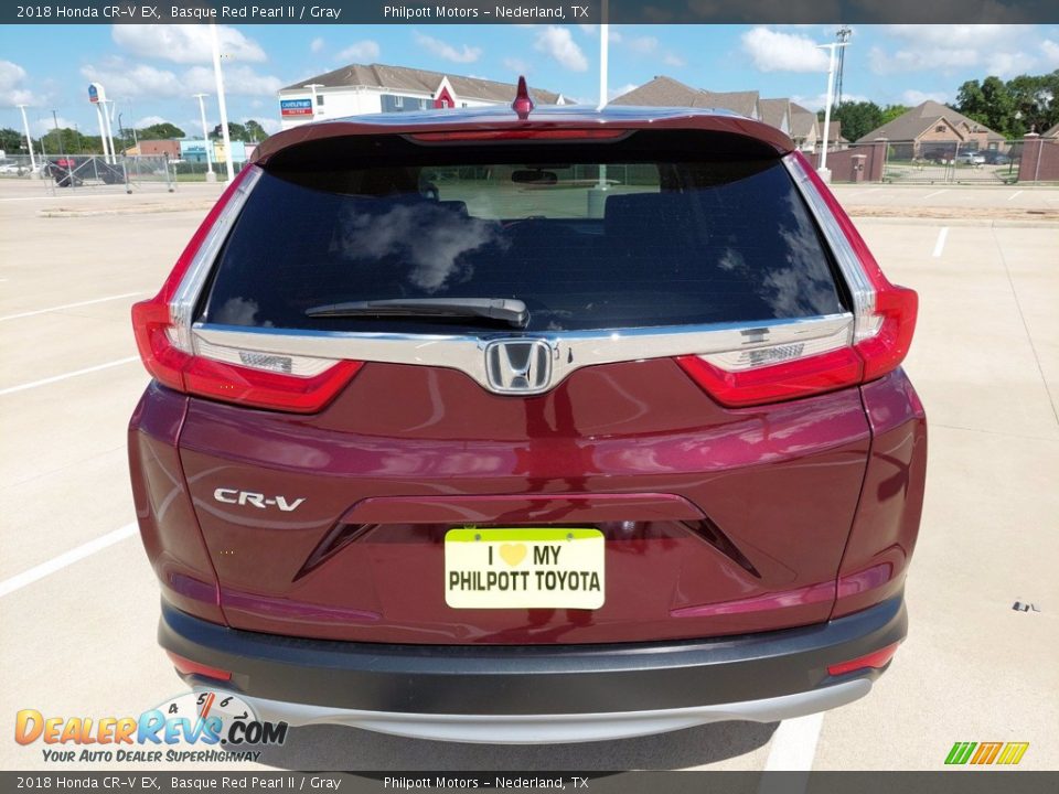 2018 Honda CR-V EX Basque Red Pearl II / Gray Photo #8