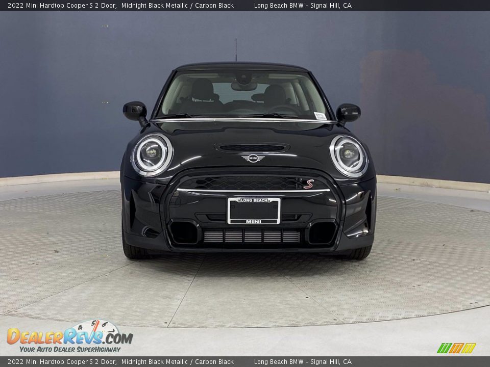 2022 Mini Hardtop Cooper S 2 Door Midnight Black Metallic / Carbon Black Photo #2