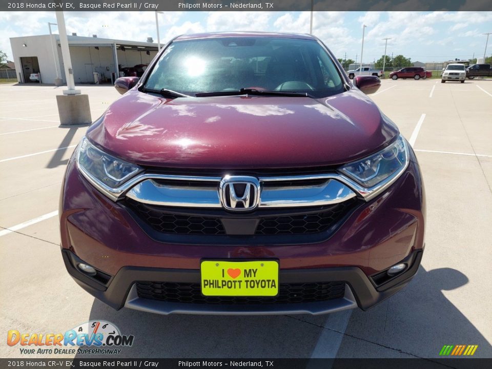 2018 Honda CR-V EX Basque Red Pearl II / Gray Photo #9