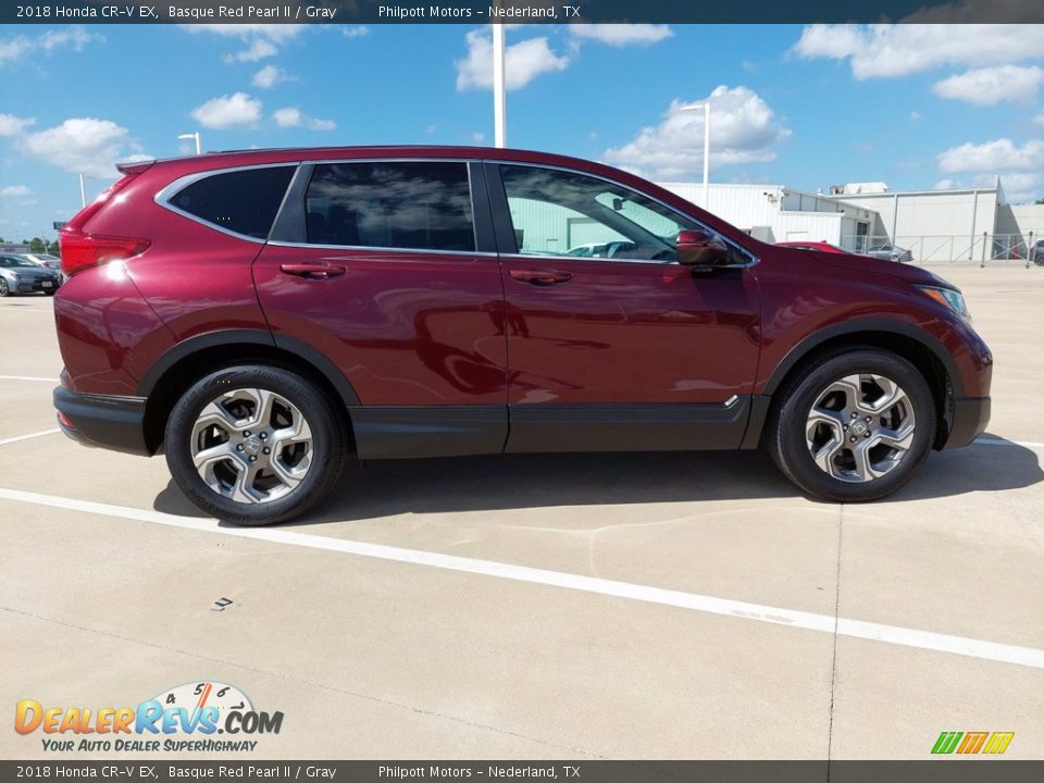 2018 Honda CR-V EX Basque Red Pearl II / Gray Photo #12