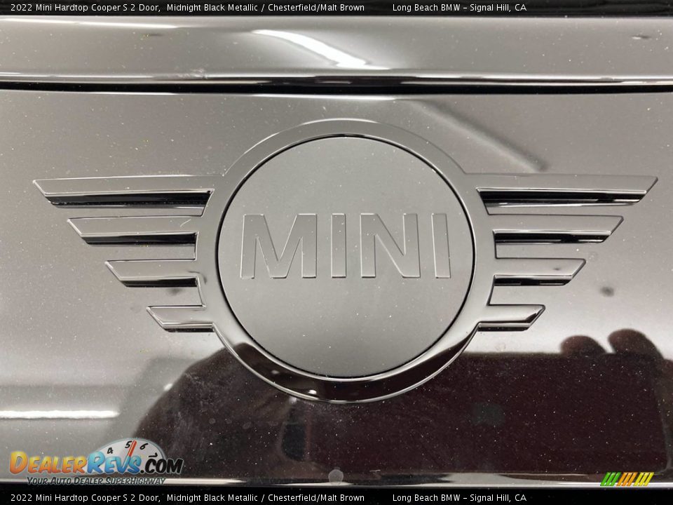 2022 Mini Hardtop Cooper S 2 Door Midnight Black Metallic / Chesterfield/Malt Brown Photo #5