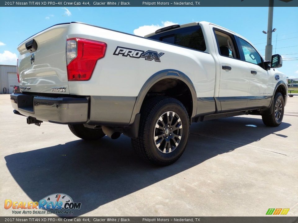 2017 Nissan TITAN XD PRO-4X Crew Cab 4x4 Glacier White / Black Photo #3