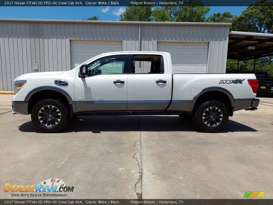 2017 Nissan TITAN XD PRO-4X Crew Cab 4x4 Glacier White / Black Photo #6