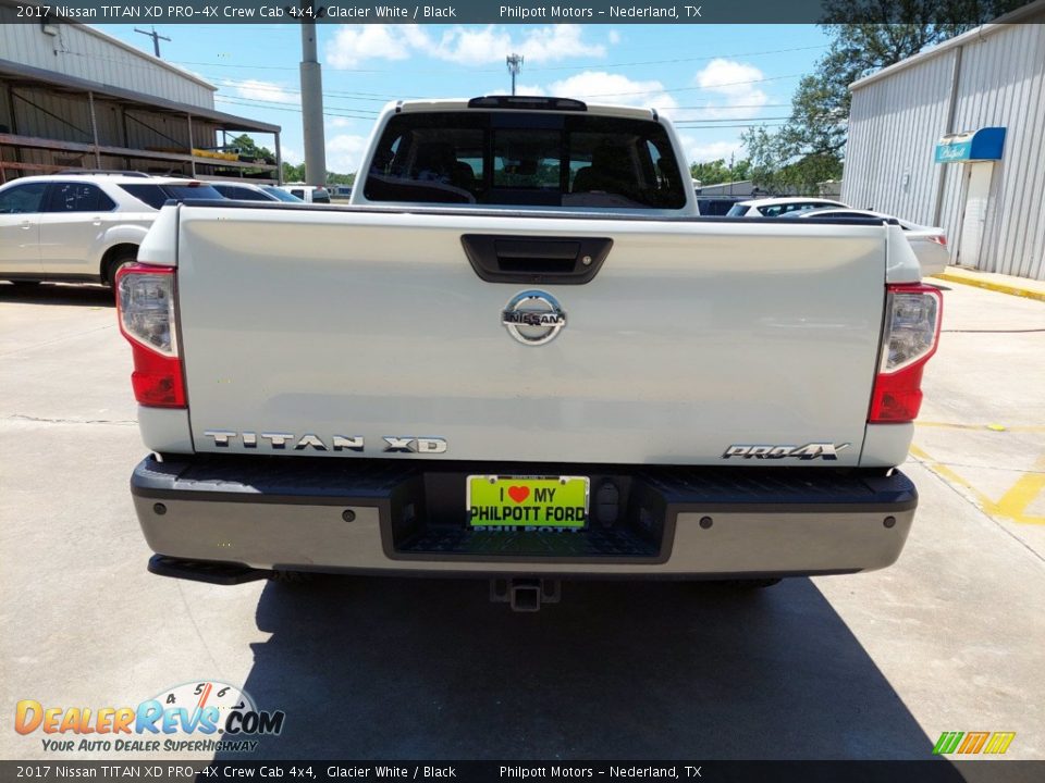 2017 Nissan TITAN XD PRO-4X Crew Cab 4x4 Glacier White / Black Photo #7